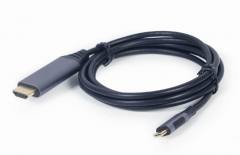 CABLEXPERT USB TYPE-C TO HDMI DISPLAY ADAPTER CABLE SPACE GREY RETAIL PACK 1,8M