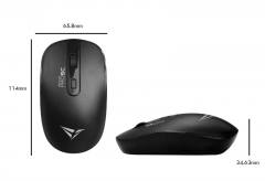 ALCATROZ WIRELESS TWO WAY DONGLE (USB+TYPE-C) SILENT MOUSE BLACK
