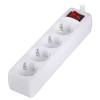 LAMTECH POWER STRIP WITH SWITCH 4 OUTLETS WHITE 1.5M