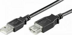 Καλώδιο MediaRange USB 2.0 Extension AM/AF 5.0M Black (MRCS108)