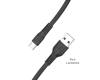 LAMTECH TYPE-C 3.0A FLAT CHARGING CABLE 1M BLACK