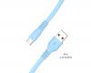 LAMTECH TYPE-C 3.0A FLAT CHARGING CABLE 1M BLUE