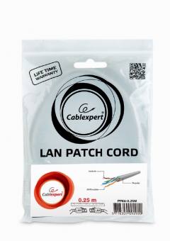 CABLEXPERT UTP CAT6 PATCH CORD 0,25M GREY