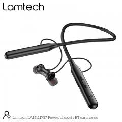 LAMTECH POWERFUL BLUETOOTH WIRELESS SPORTS EARPHONES BLACK