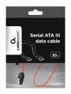 CABLEXPERT SERIAL ATA III 30CM DATA CABLE METAL CLIPS