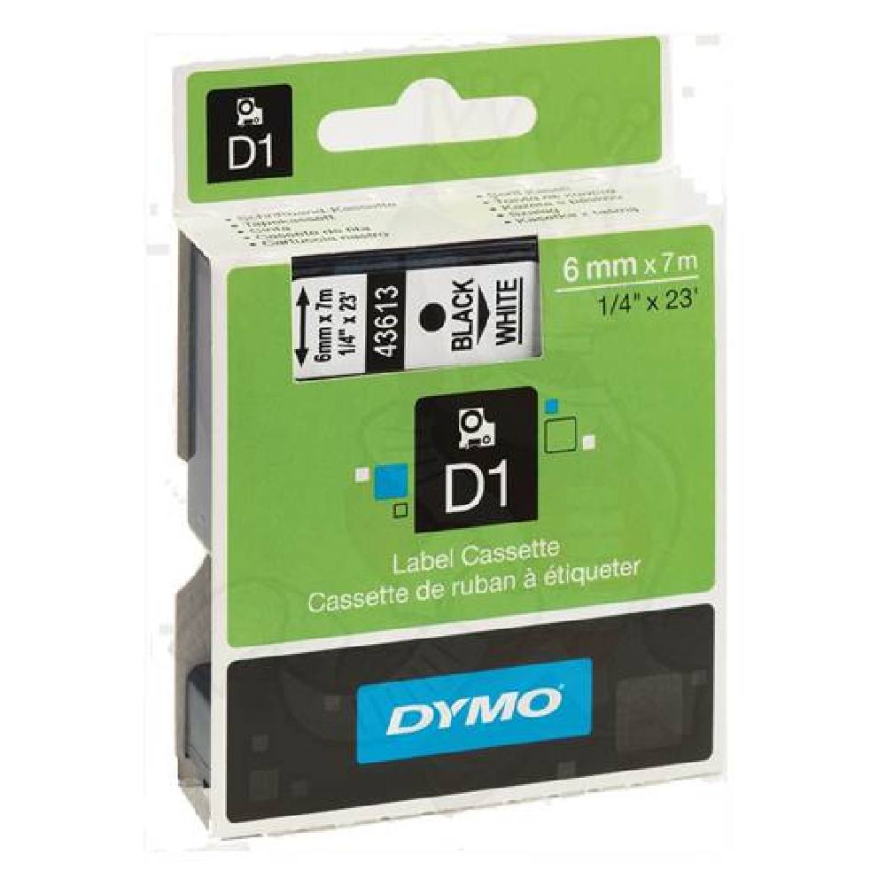 Ταινία Ετικετογράφου DYMO D1 (Μαύρα Γράμματα σε Λευκό Φόντο) (S0720780)