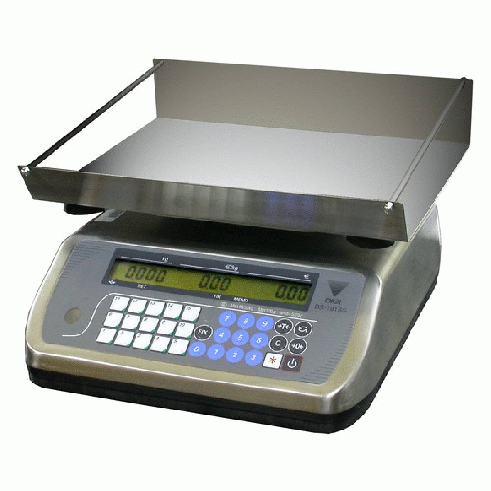 DIGI DS-781B SS (15 kg - 2/50g) Ηλεκτρονικός ανοξείδωτος και στεγανός ζυγός