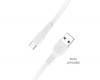 LAMTECH TYPE-C 3.0A FLAT CHARGING CABLE 1M WHITE