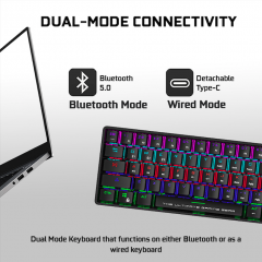 ARMAGGEDDON MECH KEYBOARD BT/WIRED STARLING BLK