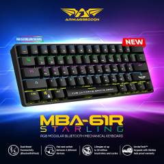 ARMAGGEDDON MECH KEYBOARD BT/WIRED STARLING BLK