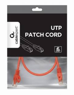 CABLEXPERT UTP CAT6 PATCH CORD 0.5M RED