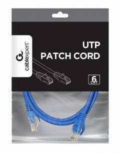 CABLEXPERT UTP CAT6 PATCH CORD 1M BLUE