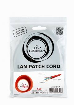 CABLEXPERT UTP CAT6 PATCH CORD 3M RED