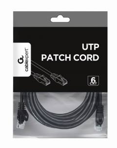 CABLEXPERT UTP CAT6 PATCH CORD 5M BLACK