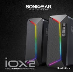 SONIC GEAR RGB BLUETOOTH 5.0 STEREO SYSTEM SPEAKER 2.0 iOX 2