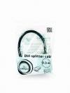 CABLEXPERT PASSIVE DVI-I MALE TO DUAL VGA FEMALE SPLITTER CABLE 0.3M BLACK