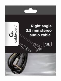 CABLEXPERT RIGHT ANGLE 3,5MM STEREO AUDIO CABLE 1,8M