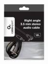 CABLEXPERT RIGHT ANGLE 3,5MM STEREO AUDIO CABLE 1,8M