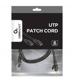 CABLEXPERT UTP CAT6 PATCH CORD 1M BLACK
