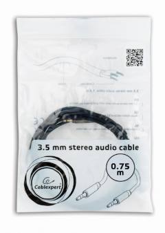 CABLEXPERT 3,5MM STEREO AUDIO CABLE 0,75M