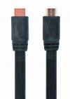 CABLEXPERT HIGH SPEED HDMI FLAT CABLE WITH ETHERNET 3M BLACK