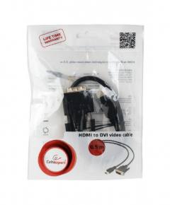 CABLEXPERT HDMI TO DVI CABLE SINGLE LINK 0,5M