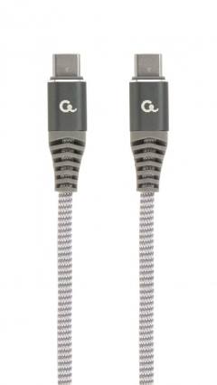 CABLEXPERT 60W TYPE-C PD PREMIUM CHARGING & DATA CABLE 1,5M SPACEGREY