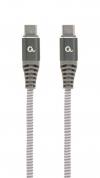 CABLEXPERT 60W TYPE-C PD PREMIUM CHARGING & DATA CABLE 1,5M SPACEGREY