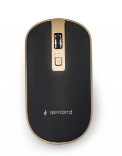 GEMBIRD WIRELESS OPTICAL MOUSE BLACK-GOLD
