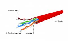 CABLEXPERT CAT5e UTP LAN CABLE (CCA), SOLID, 305M RED