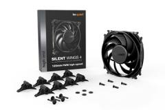 BEQUIET FAN SILENT WINGS 4 120MM PWM HIGH-SPEED BL094, 4 PIN PWM, 2500RPM, 76,7CFM/130,31M3/H, 31,2 dB, Lifespan 300000h, BLACK,