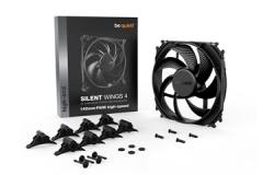 BEQUIET FAN SILENT WINGS 4 140MM PWM HIGH-SPEED BL097, 1900RPM, 78,4CFM/133,2M3/H, 29,3 dB, Lifespan 300000h, BLACK, 5YW.
