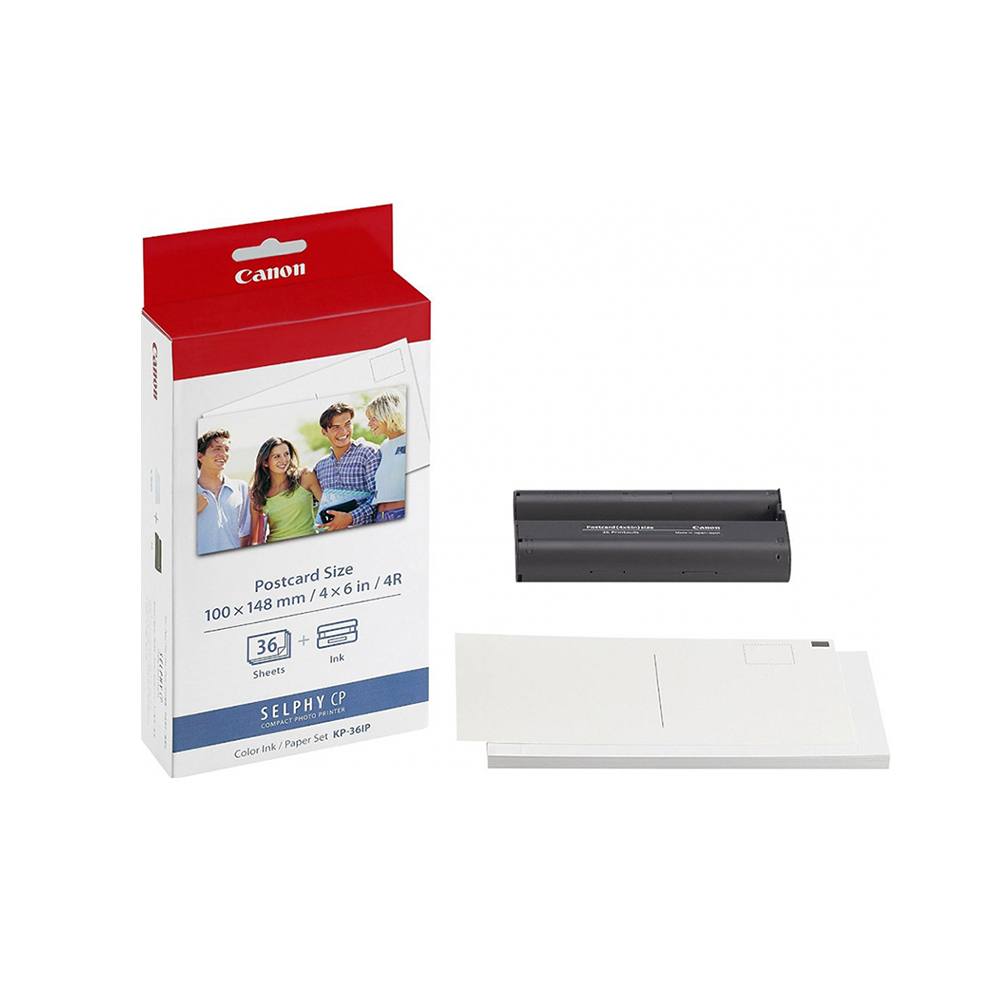 Canon KP-36IP Colour Ink & Paper Set 100x148mm Postcard Size 36prints (7737A001AH) (CAN-KP36IP)