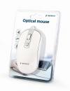 GEMBIRD USB WIRED OPTICAL MOUSE WHITE/SILVER
