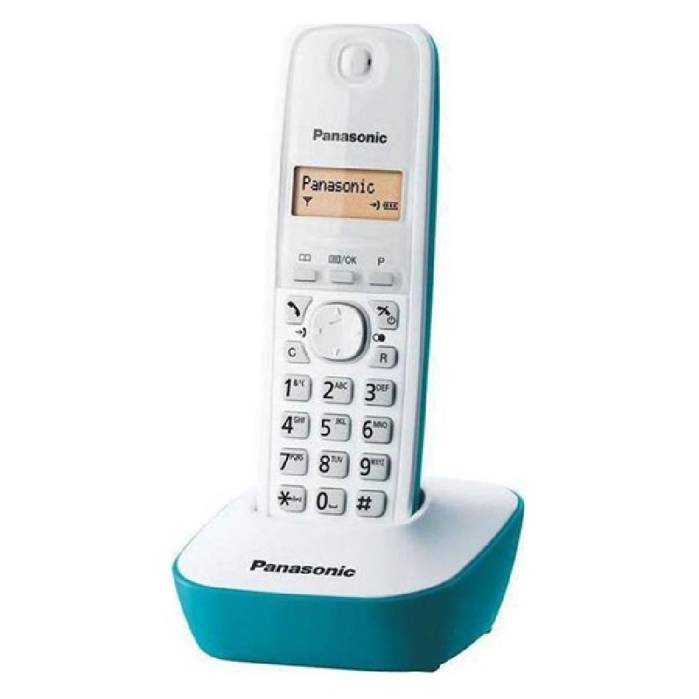 Ασύρματο Τηλέφωνο Panasonic KX-TG1611GRC White-Turquoise (KX-TG1611GRC)