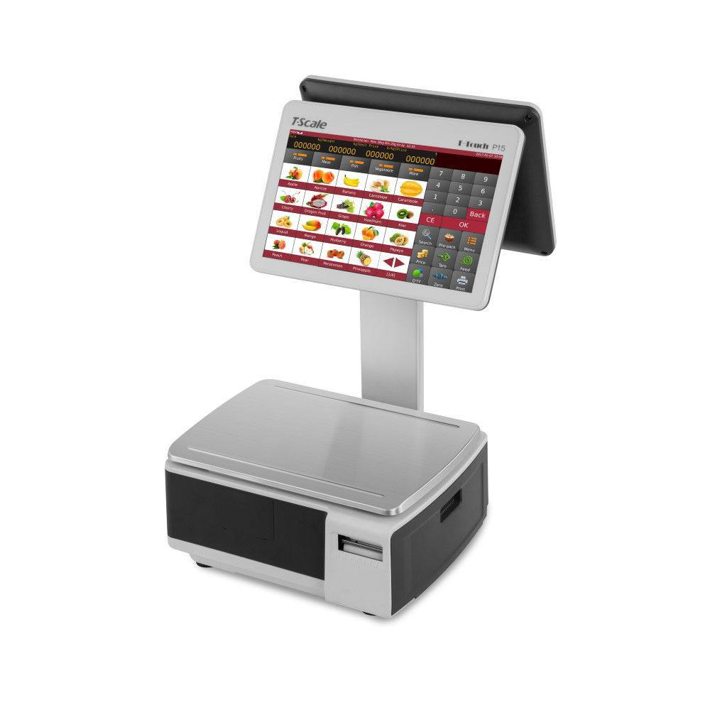 Ηλεκτρονικός Ζυγός ετικέτας με εκτυπωτή T-SCALE PA-15, με κολώνα (30kg - 10gr)