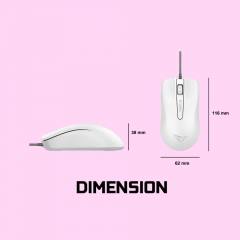 ALCATROZ WIRED MOUSE ASIC 3 WHITE