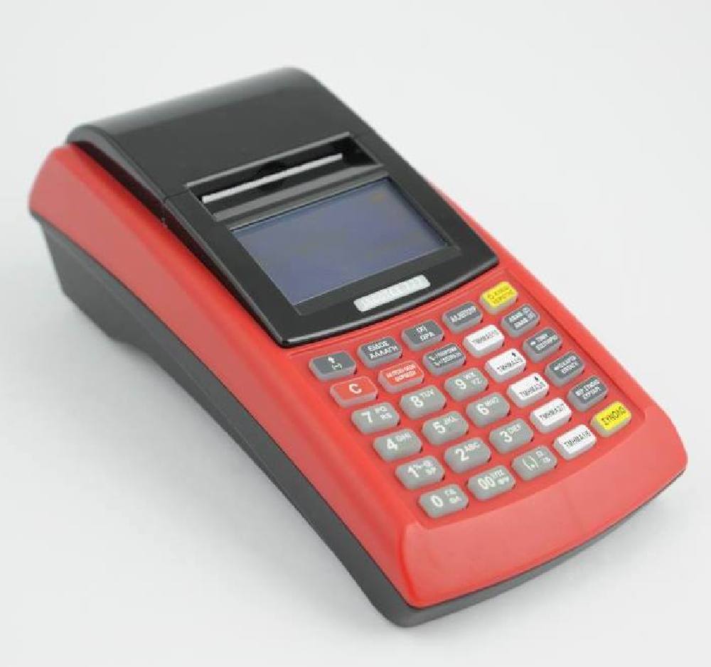 Ταμειακή μηχανή TPD777 Κόκκινη   + Δώρο αριθμομηχανή γραφείου+10 Θερμικά ρολλά