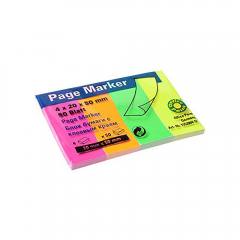 Officepoint Σελιδοδείκτης 20×50, 4×50φ., neon mix (MAG-5552004-52) (OFPMAG-5552004-52)