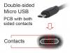 CABLEXPERT DOUBLE-SIDED MICRO-USB TO USB 2,0 AM CABLE 1,8M BLACK