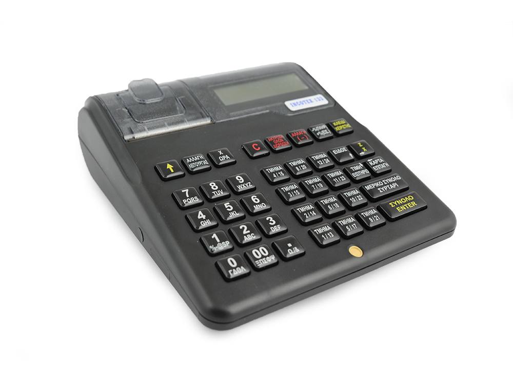 Ταμειακή μηχανή TPD133 Μαύρη + Δώρο αριθμομηχανή γραφείου+10 Θερμικά ρολλά