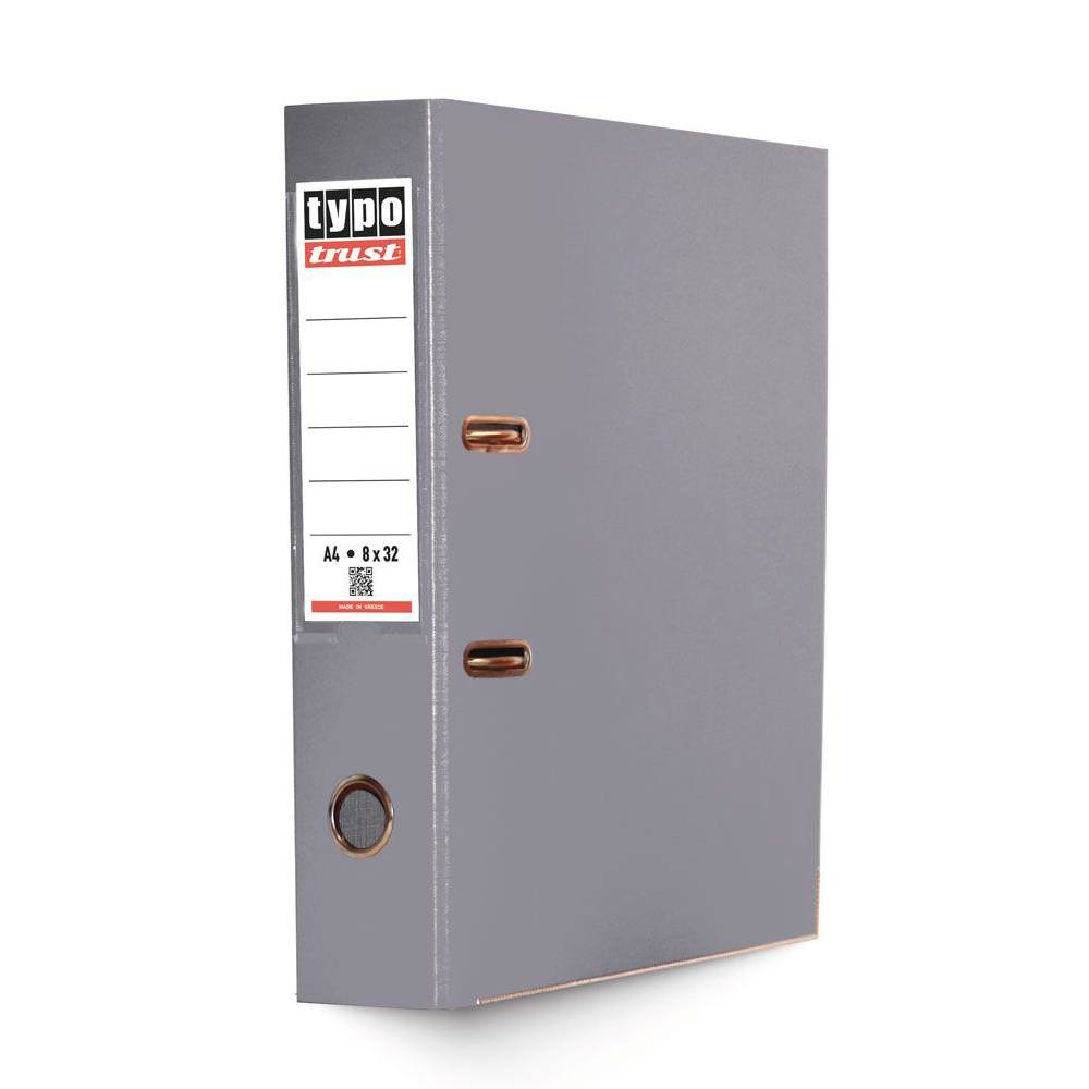 Typotrust Γκρι Κλασέρ από Χαρτόνι με Πλαστική Επένδυση 8/32 (KP832-12) (TYPKP832-12)