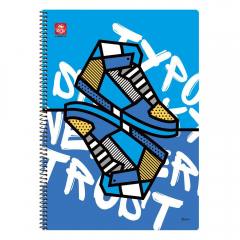 Typotrust Pop Art Τετράδιο Σπιράλ A4 3 θεμάτων (4543-14) (TYP4543-14)