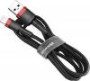 Baseus Lightning Cafule Cable 2.4A 1m Red + Black (CALKLF-B19) (BASCALKLF-B19)