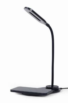 GEMBIRD DESK LAMP WITH WIRELESS CHARGER BLACK