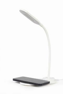 GEMBIRD DESK LAMP WITH WIRELESS CHARGER WHITE