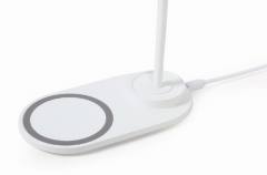 GEMBIRD DESK LAMP WITH WIRELESS CHARGER WHITE