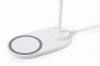 GEMBIRD DESK LAMP WITH WIRELESS CHARGER WHITE
