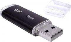 SILICON POWER USB Flash Drive Ultima II-I, 16GB, USB 2.0, μαύρο