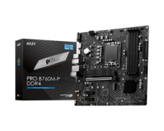 MSI MB B760M-P DDR4, SOCKET INTEL LGA1700 13th/12th GEN, CS INTEL B760, 4 DIMM SOCKETS DDR4, VGA, DP/HDMI,  LAN INTEL GIGABIT, W